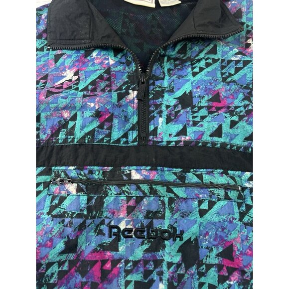 Vintage 90's Reebok Jogging Windbreaker (Light Jacket, Basketball, Gym Wear) - Picture 10 of 13